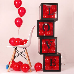 Black Love Balloon Boxes in Amman