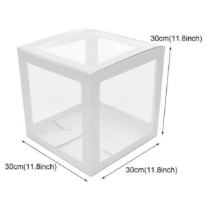 White baby balloon boxes