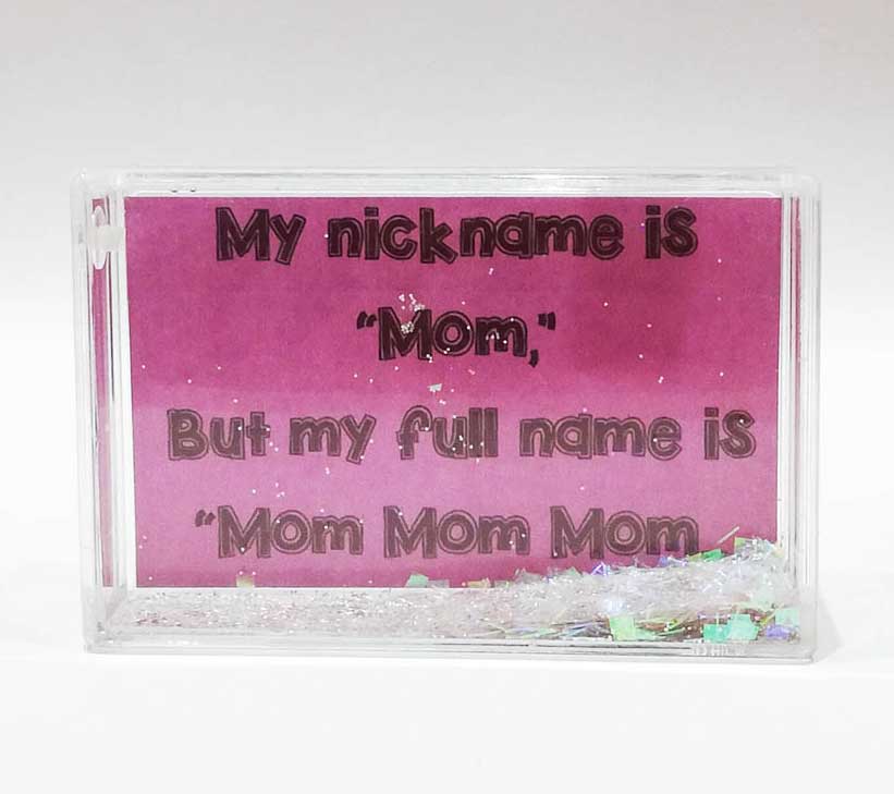 Mom pink frame