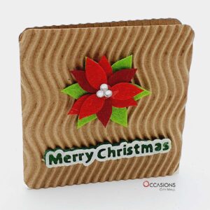 Christmas flower card