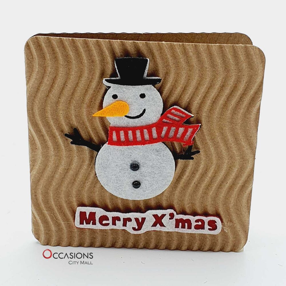 Merry X'mas Snowman Card