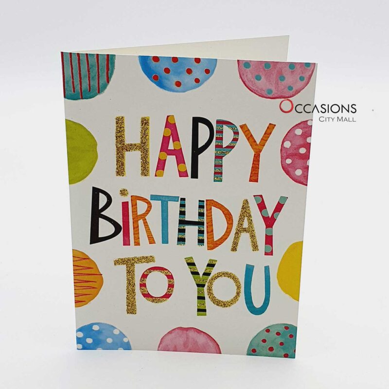 Happy Birthday Glitter greeting cards delivery in Amman, order now