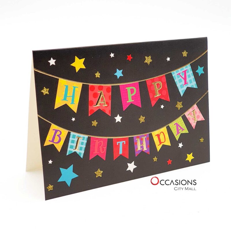 Happy Birthday Glitter greeting cards delivery in Amman, order now