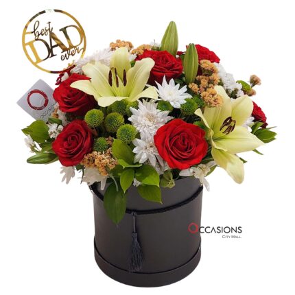 dad-flower-arrangement-black