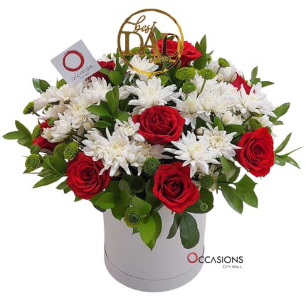 best-dad-flower-arrangement-white