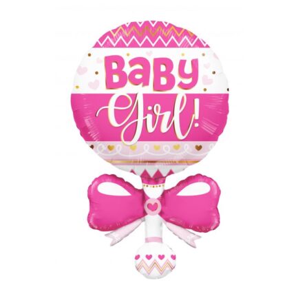 Baby-Rattle-Pink-Shape-Foil-Balloon-online-shop-gifts-delivery-amman-jordan