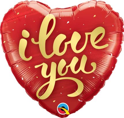 I-Love-You-Gold-Script-balloon-red-heart-love-gift-delivery-amman-jordan