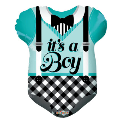 Teal-Baby-Clothes-Shape-Balloon-gifts-shop-online-delivery-amman-jordan