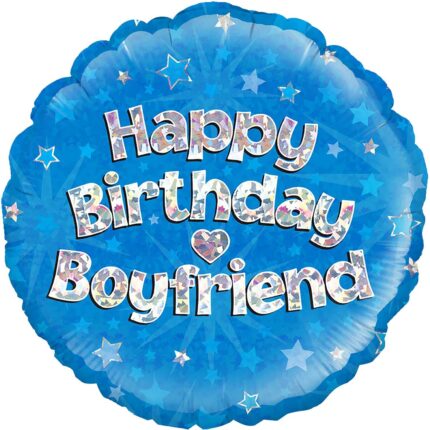 18-inches-Happy-Birthday-Boyfriend-Blue-Holographic-Oaktree-Foil-balloon-online-gift-shop-delivery-amman-jordan