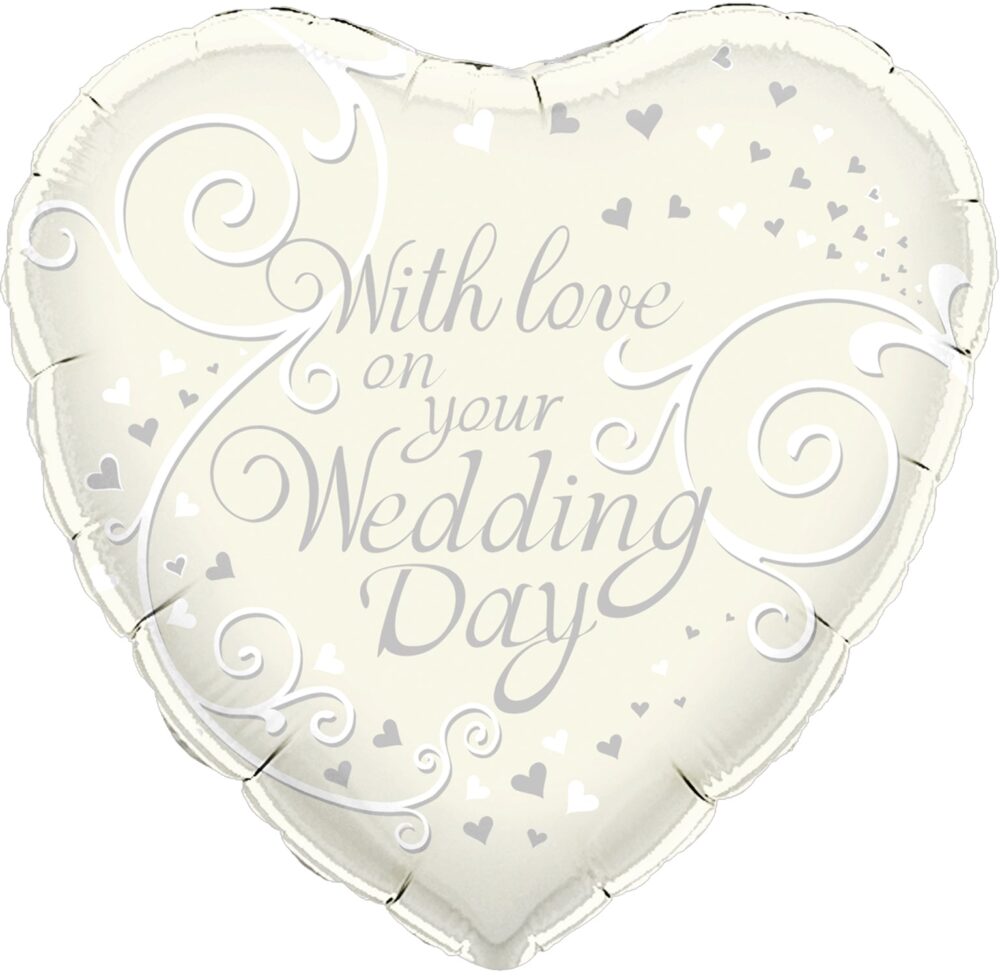 18-inches-With-Love-On-Your-Wedding-Day-Oaktree-Foil-balloon-delivery-amman-jordan