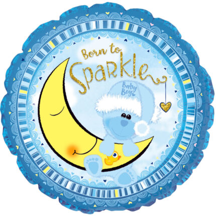 18-inches-Born-To-Sparkle-Baby-Baby-Boy-Foil-balloon-online-gifts-shop-delivery-amman-jordan