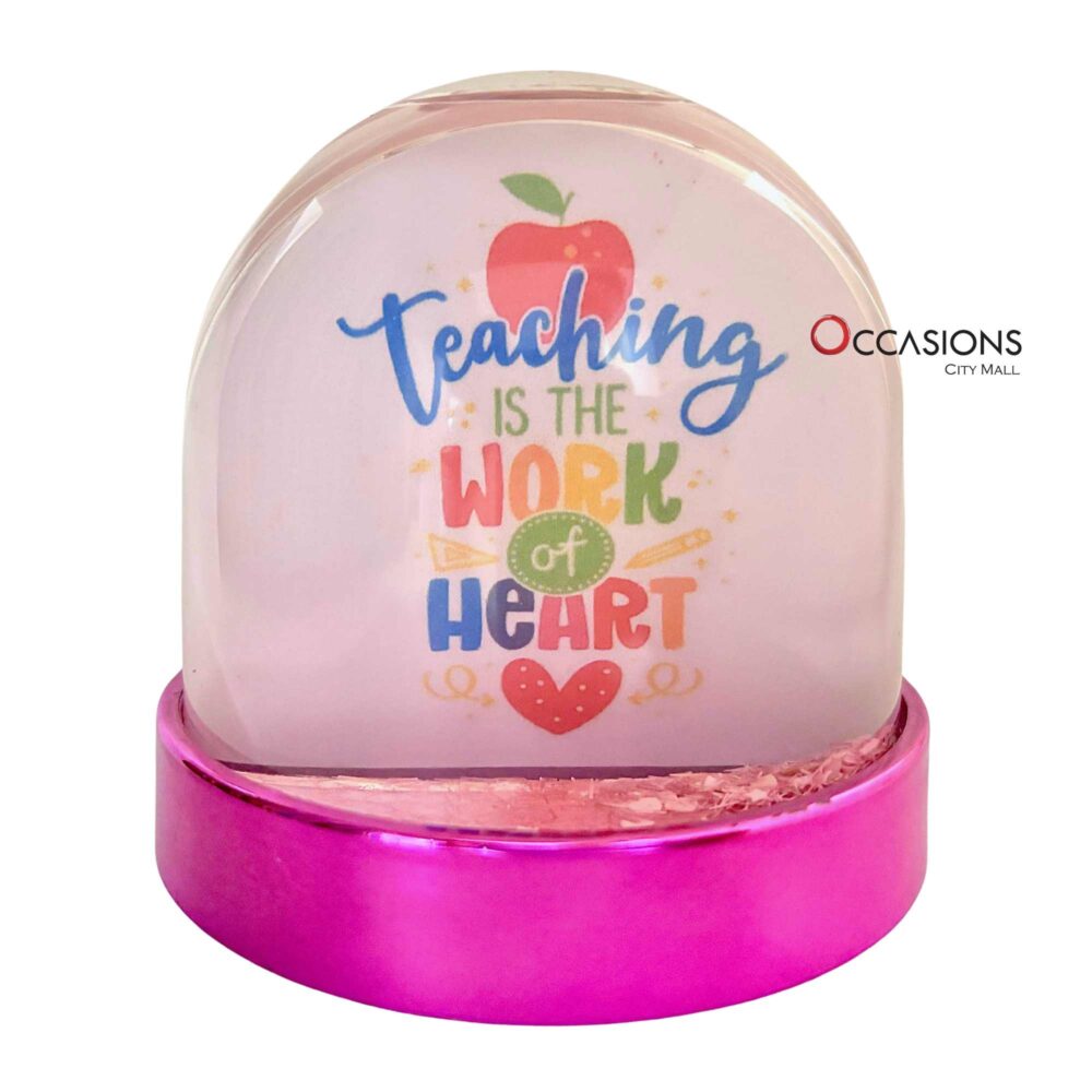 Teaching-Is-Work-of-Heart-Snow-Globe-online-gift-shop-delivery-amman-jordan