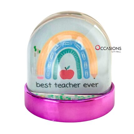 Rainbow-Best-Teacher-Ever-Snow-Globe-online-gift-shop-delivery-amman-jordan