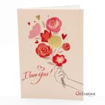 I Love U Bouquet Card