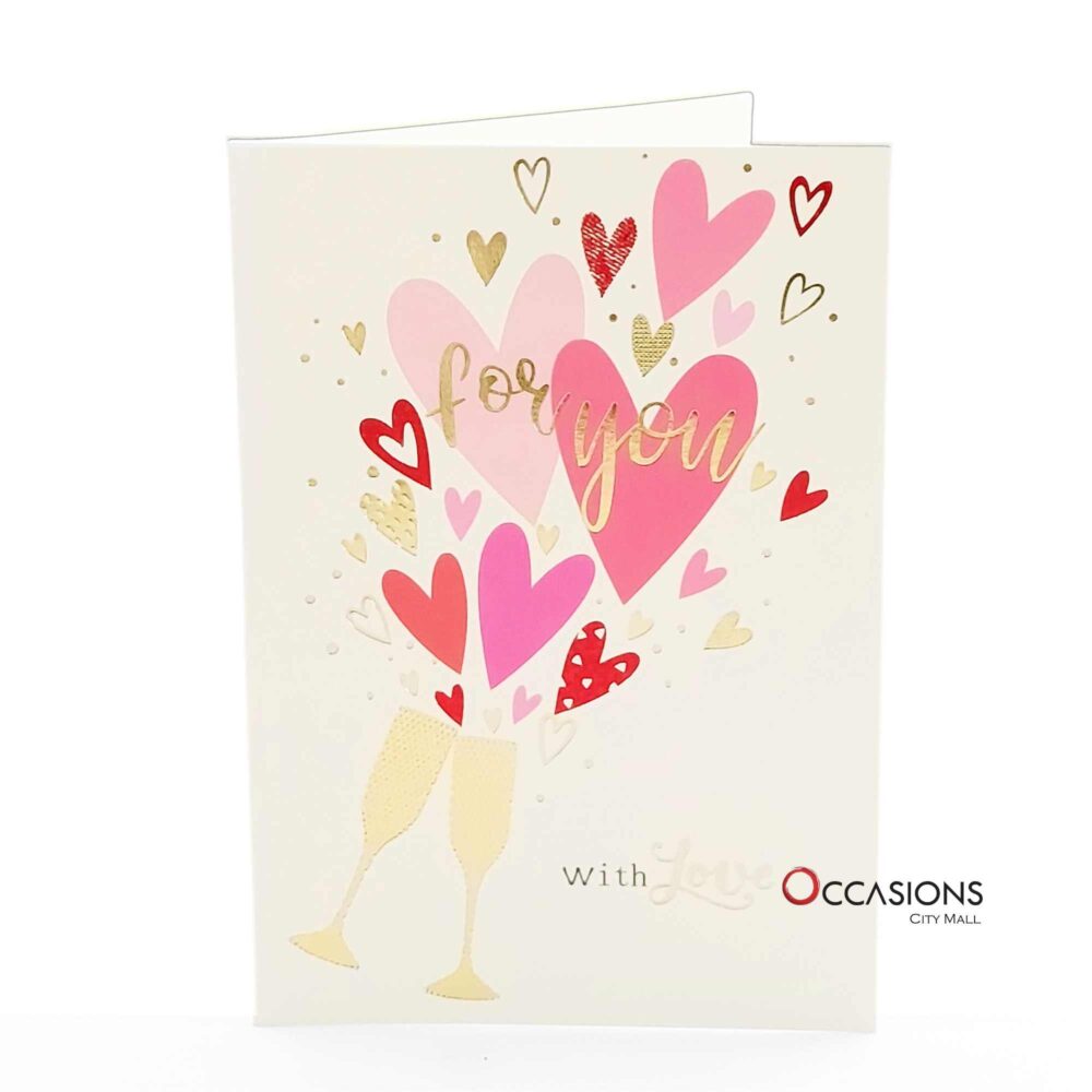 For You Hearts Card