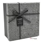 Fabric Square Box - Grey