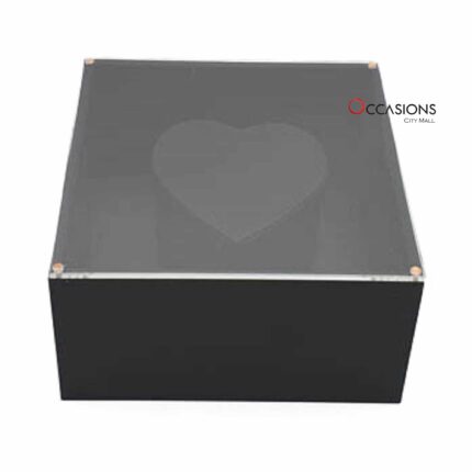 Heart Center Box Small - Black