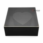 Heart Center Acrylic Box - Black