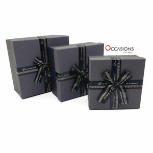 Grid Square Box - Grey