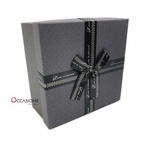 Grid Square Box - Black