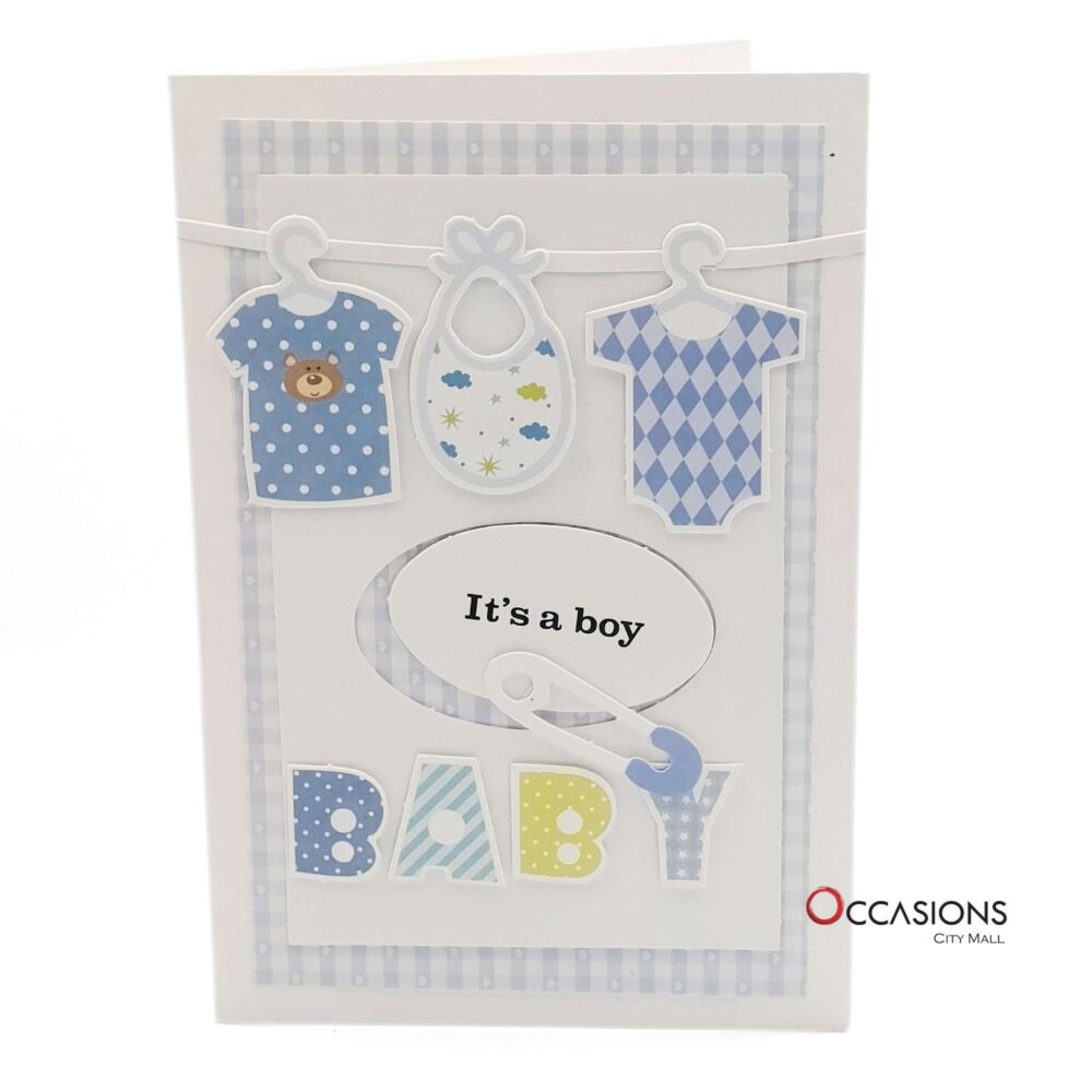 It's A Boy Welcoming Card