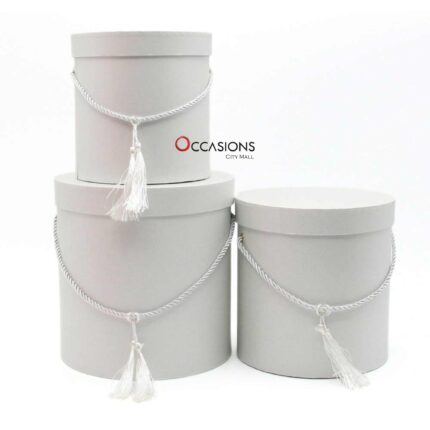 Cylinder Box - White