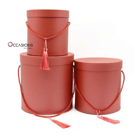 Cylinder Box - Red