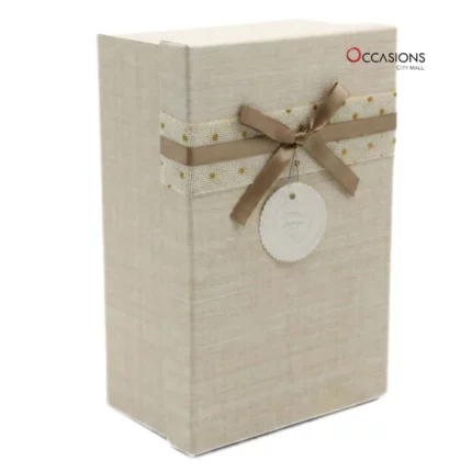 Gold Dots Box - Beige