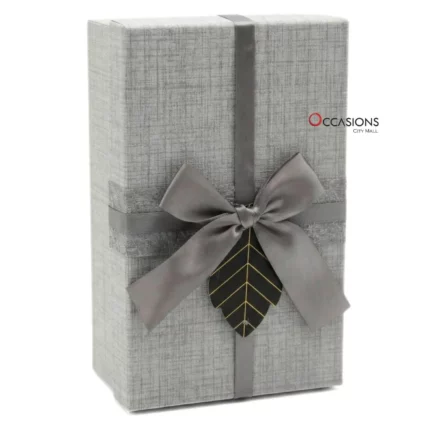 Rich Strip Rectangle Box - Grey