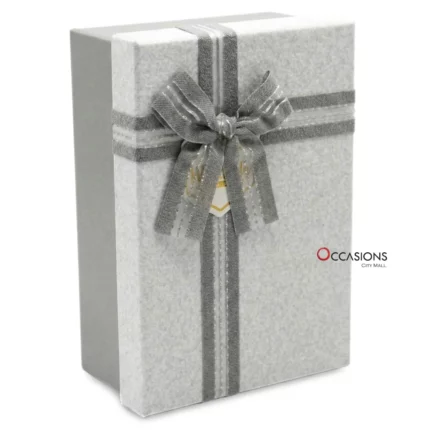 Fabric Ribbon Box - Grey
