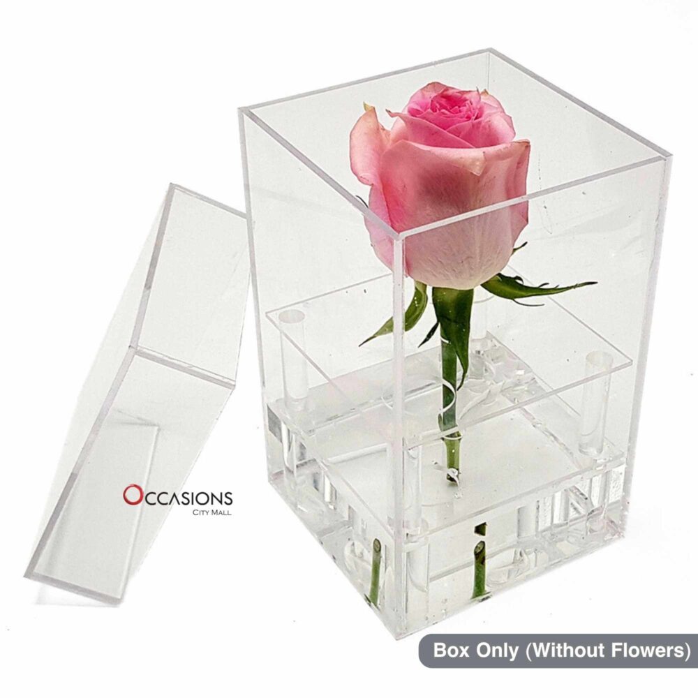 1 Rose Acrylic Box