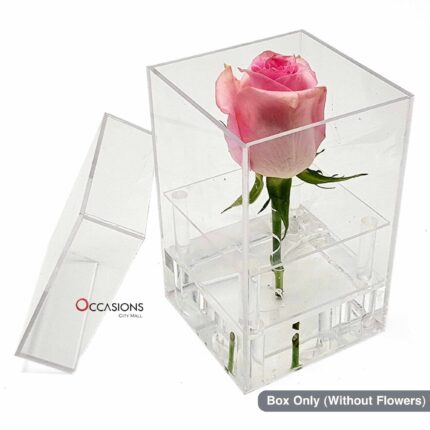 1 Rose Acrylic Box