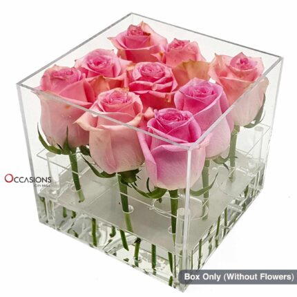 9 Roses Acrylic Box