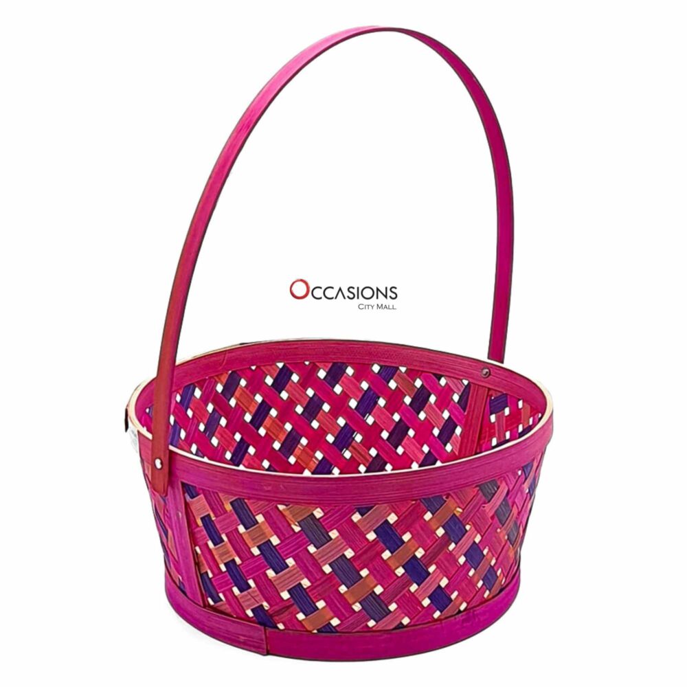 Colored Basket M - Fuchsia