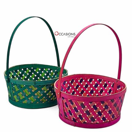 Colored Basket M - Fuchsia