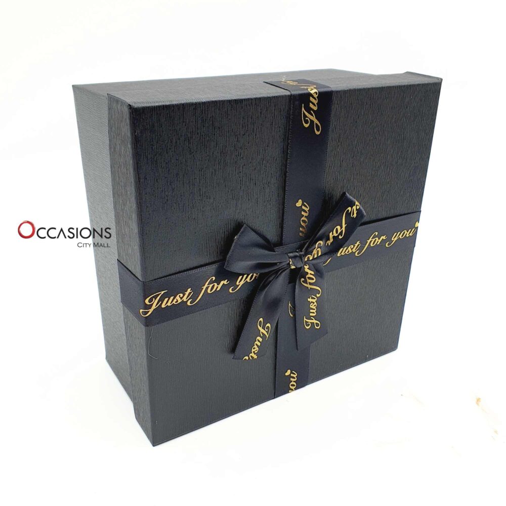 Just For U Square Box - Black