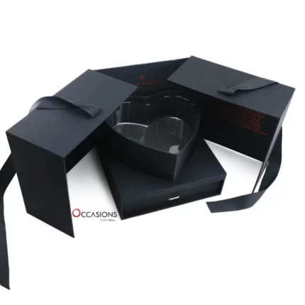 Heart Goes On Box - Black