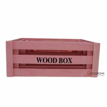 Wood Box - Pink