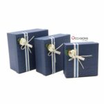 Flower Best Wish Box - Navy