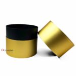Cylinder Gold Strip Box - Gold