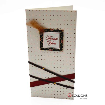 Polka Dots Thank u Card