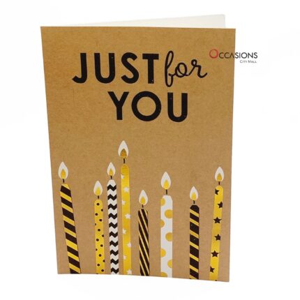 Just for You Candles Card