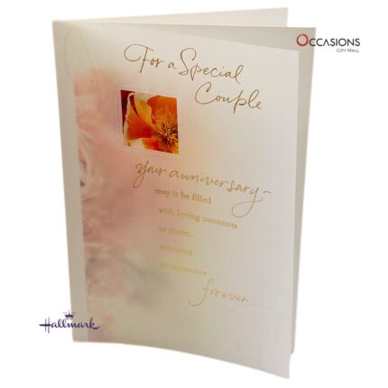 Floral Couple's Anniversary Greeting Card  Orange Floral Anniversary Greeting Card Lovely Hallmark Anniversary Card Same Day Greeting Cards Delivery in Amman Celebrate love with this elegant Hallmark anniversary card for a special couple. With soft colors and heartfelt words, it’s the perfect way to show your care. Available at the best gift shop in Amman, you can order greeting cards online in Amman Jordan with greeting cards delivery and same day delivery options. A beautiful way to mark meaningful moments.