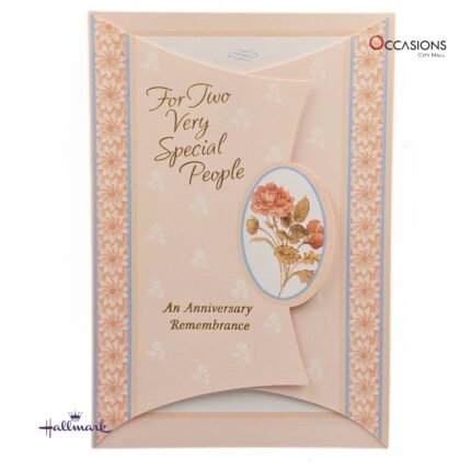 Special People Anniversary Greeting Card  Beautiful Anniversary Greeting Card – For a Special Couple Soft Peach Hallmark Anniversary Card  Order Greeting Cards Online in Amman Jordan This soft peach Hallmark anniversary card is perfect for honoring two very special people. With a floral design and touching message, it’s a beautiful way to show love and appreciation. Available at the best gift shop in Amman with greeting cards delivery and same day delivery. Order online and send heartfelt wishes with the world’s best Hallmark greeting cards.