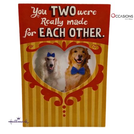 Couple's Anniversary Greeting Card Dog Anniversary Greeting Card For The Fun Loving Couple Humorous Hallmark Anniversary Card Order Greeting Cards Online in Amman Jordan Celebrate your favorite couple with this hilarious Hallmark anniversary card! Featuring two dogs in blue bows and a playful message, it's perfect for couples who love to laugh. From the best gift shop in Amman, we offer greeting cards delivery with same day delivery. Order online now and send joy with the best Hallmark greeting cards in the world.