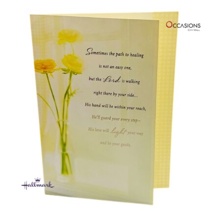 Healing Sympathy Greeting Cards  Sympathy Greeting Card - Send Faith & Healing In Every Word Beautiful Hallmark Sympathy Greeting Card For Faith & Healing Order Online with Same Day Delivery in Amman This beautiful Hallmark Sympathy greeting card offers comforting words and a gentle reminder of faith during hard times. A perfect way to show support and love. Order greeting cards online in Amman Jordan with same day delivery from the best gift shop in Amman. We offer Hallmark greeting cards and fast greeting cards delivery to bring peace and hope when it’s needed most.