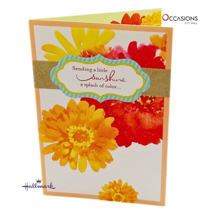 Sunshine & Smiles Greeting Card - Sympathy  Sympathy Greeting Card - Send a Splash of Color and Joy To Your Friend Bright Hallmark Encouragement Greeting Card Order Online with Same Day Delivery in Amman Brighten someone’s day with this colorful Hallmark card filled with sunshine and happy vibes. Perfect for cheering up a friend or loved one. Order greeting cards online in Amman Jordan from the best gift shop in Amman. We offer greeting cards delivery and same day delivery. Hallmark greeting cards are the best in the world—share color, warmth, and love today.