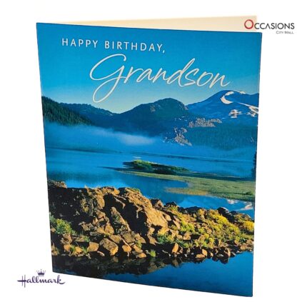 Grandson Mountain Lake Birthday Card Peaceful Mountain & Lake Hallmark Grandson Birthday Greeting Card Order Online with Same Day Delivery in Amman Make your grandson’s birthday even more special with this stunning Hallmark greeting card. Featuring a peaceful mountain and lake view and a heartfelt message inside, it's perfect to show how much he means to you. Order online from the best gift shop in Amman and enjoy greeting cards delivery with same day service across Jordan.