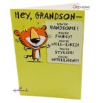 Tiger Cheer Grandson Birthday Card Playful Hallmark Grandson Birthday Greeting Card Order Online with Same Day Delivery in Amman Send smiles with this fun Hallmark Grandson Birthday greeting card! With a cheerful cartoon tiger and uplifting words, it’s the perfect way to show love and pride. Available at the best gift shop in Amman. Order online now with greeting cards delivery and same day delivery in Amman, Jordan.
