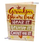 Grandson Birthday Card – "You Are Loved" Warm Hallmark Grandson Birthday Greeting Card Order Online with Same Day Delivery in Amman This Hallmark Grandson Birthday card is filled with love, warmth, and encouragement. With bold words like “Hear it, Believe it, Count on it,” it’s a heartfelt way to celebrate your grandson. Order online today from the best gift shop in Amman with greeting cards delivery and same day delivery in Amman, Jordan.